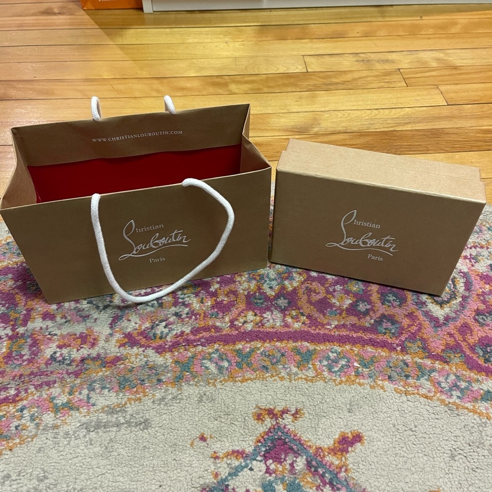 Brand new Christian Louboutin store bag and box